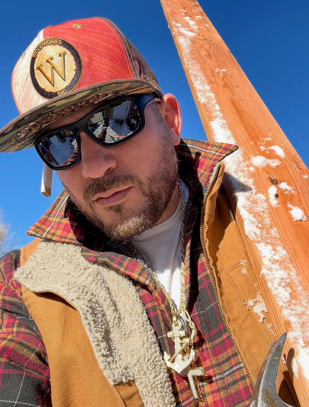 Custom Woodworks Logo Hat – Suede Bill & Silk-Lined