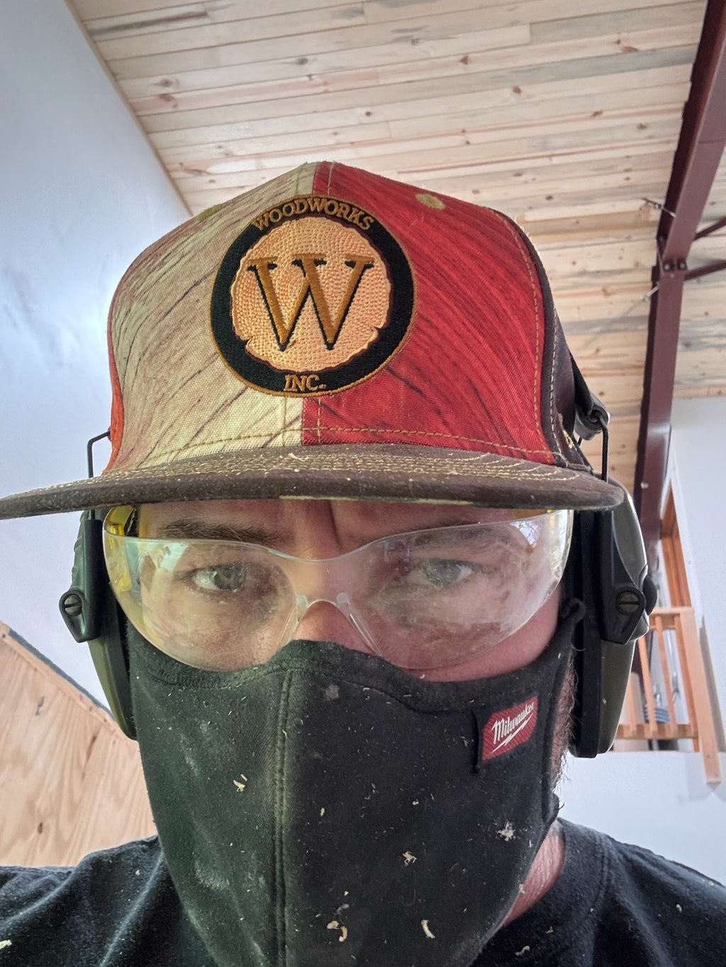 Custom Woodworks Logo Hat – Suede Bill & Silk-Lined